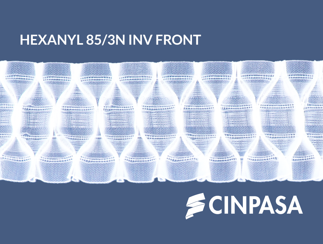  Cinta fruncidora fantasía transparente Hexanyl 